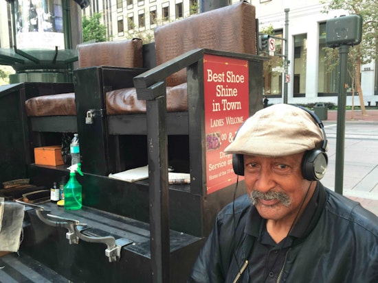 Local Shoe Shiner, Assistant Injured In Yesterday's Cab Collision On Market