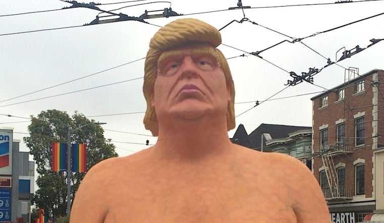 Activists Oppose Reinstallation Of 'Transphobic,' 'Fatphobic' Naked Trump Statue