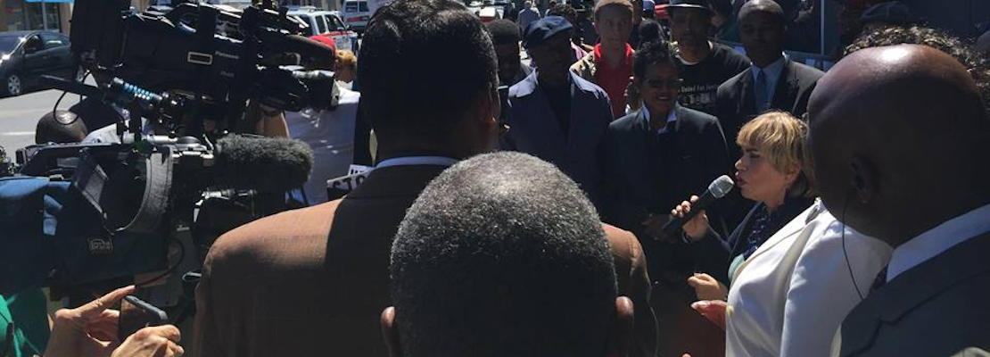 Activists Hold Colin Kaepernick Support Rally In Front Of SF Police Officers Association