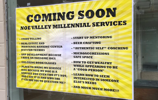 Spotted: 'Noe Valley Millennial Services' Touts 'Authentic Self' Coaching, Coloring Book Classes