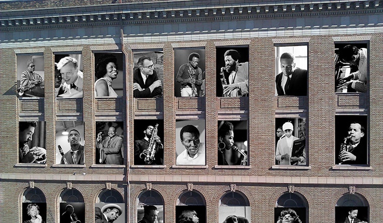 Vacant SFUSD Building At Fell & Franklin Gets Jazzy Jim Marshall Photo Installation