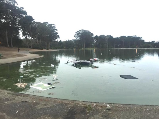 Man Rescued After Driving Car Into Golden Gate Park's Spreckels Lake [Updated]