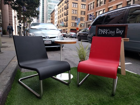 Downtown Businesses Take To The Streets To Celebrate PARK(ing) Day