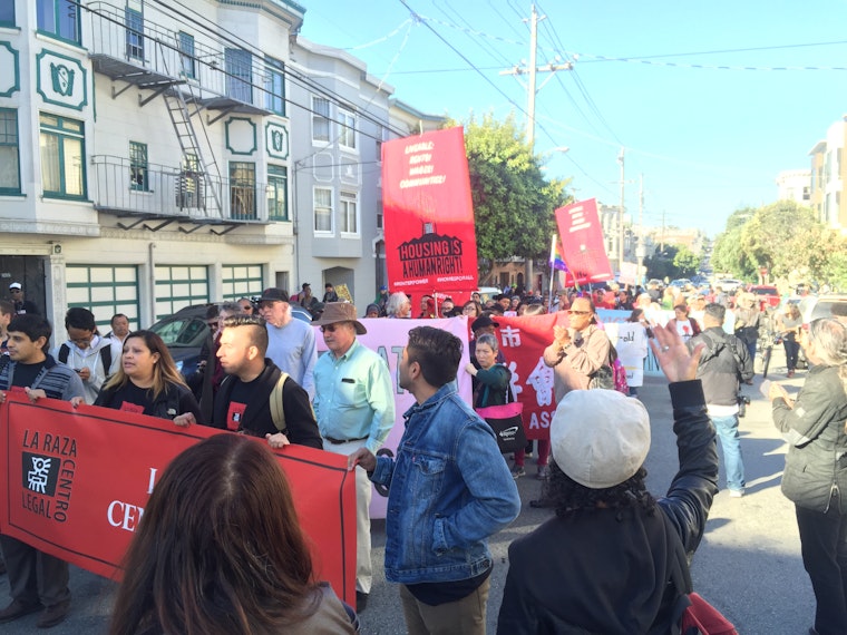 Dozens Of Protesters Rally Against 100-Year-Old Lower Haighter's Eviction
