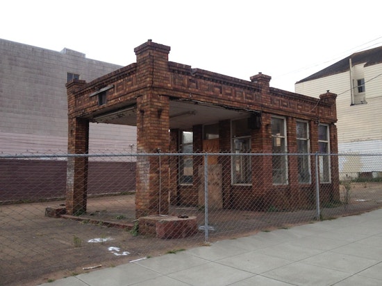 Future Uncertain For 16th & Irving's Antique Gas Station, Now Back On The Block For $1.6M