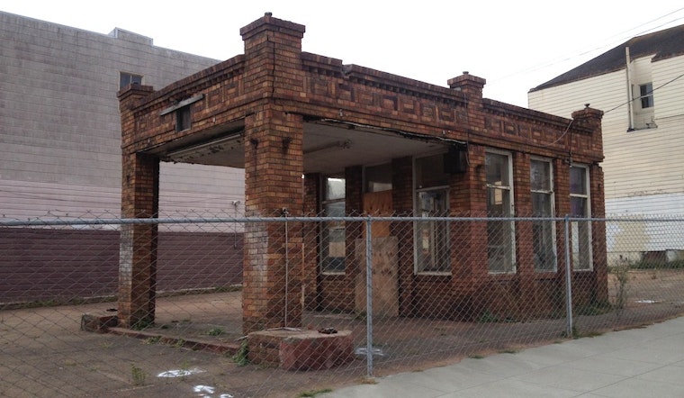 Future Uncertain For 16th & Irving's Antique Gas Station, Now Back On The Block For $1.6M