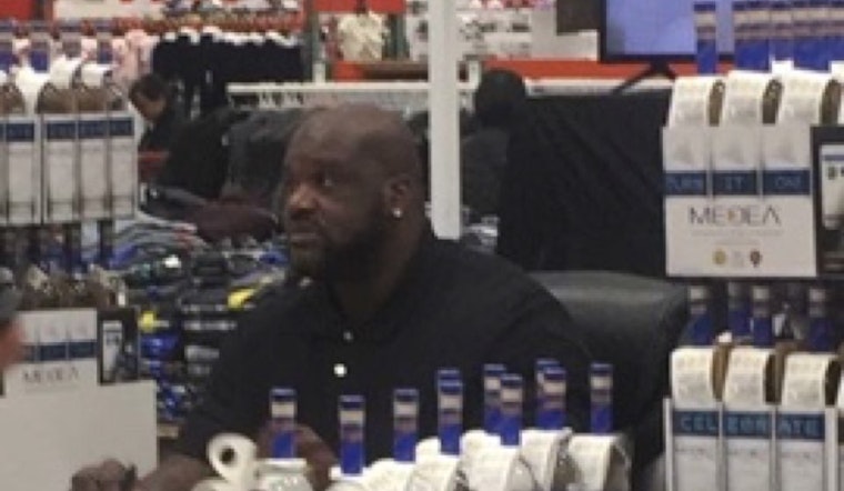 Spotted: Shaquille O'Neal Repping Vodka At Costco In SoMa