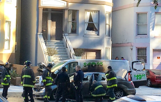 Car Fire At Fell & Lyon Holds Up Morning Traffic