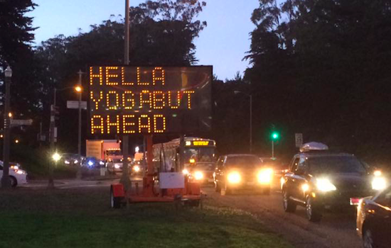 Another Hacked 'Yogabut' Sign Appears At 19th & Lincoln