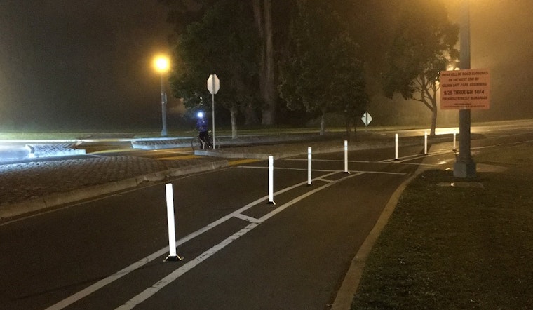 Golden Gate Park's Guerrilla Bike Lane Posts To Become Official In Activist Win