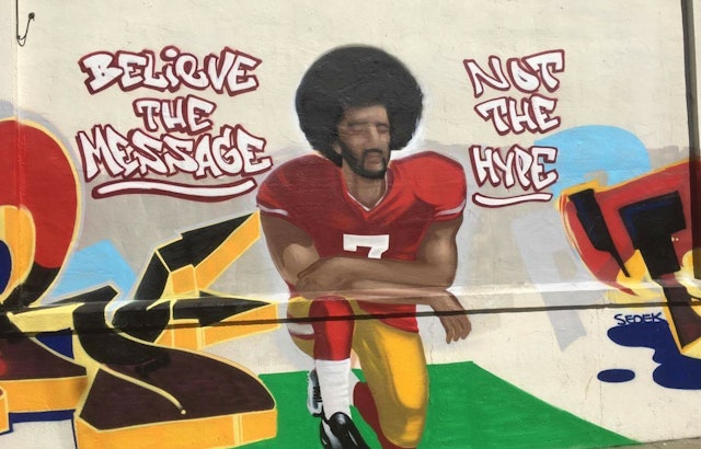 Kneeling Colin Kaepernick Murals Pop Up In Bayview, Mission