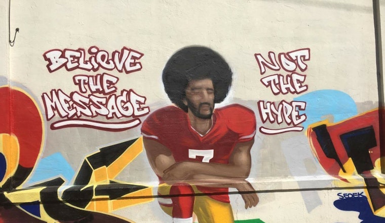 Kneeling Colin Kaepernick Murals Pop Up In Bayview, Mission