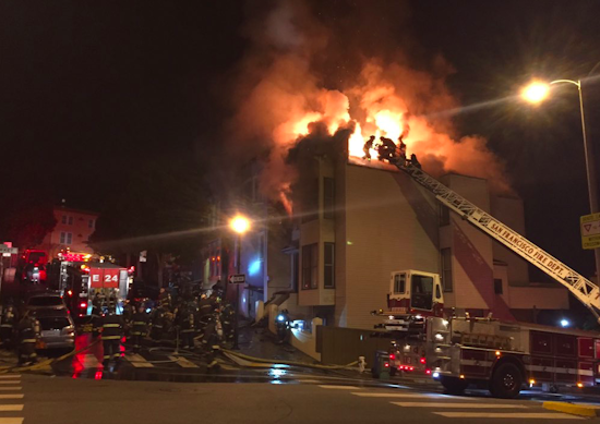 3 Firefighters Injured, 7 Residents Displaced In 4-Alarm Castro Blaze [Video]