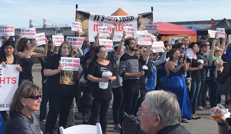 Animal Rights Activists Crash The Yard's BBQ Competition