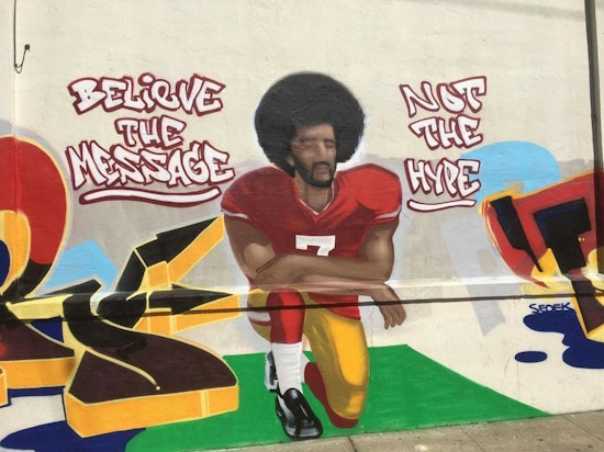 Bayview's Kneeling Kaepernick Mural Dubbed 'Not Legitimate Art,' Removed
