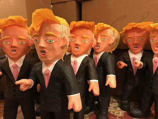 The Surprising Stories Behind Two Local Merchants' Trump Piñatas