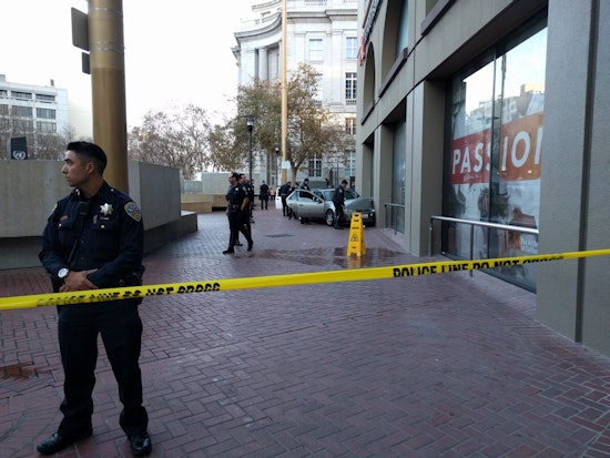 Vehicle Crashes Into Art Institute's UN Plaza Campus