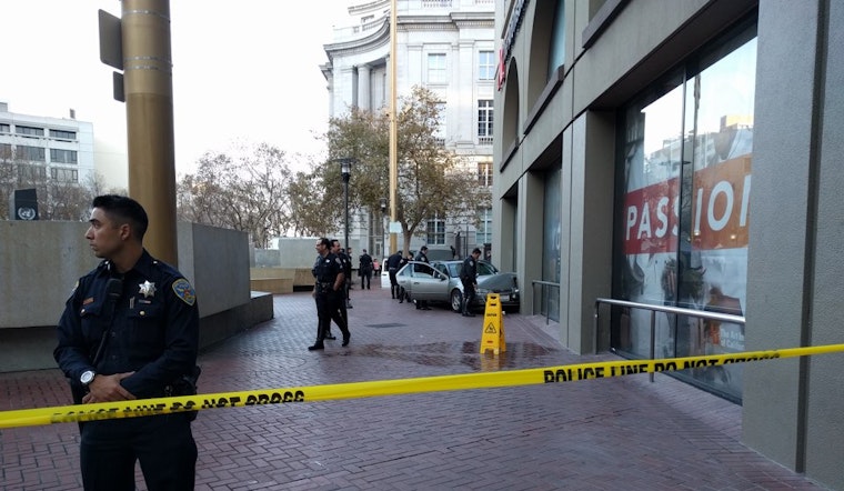 Vehicle Crashes Into Art Institute's UN Plaza Campus