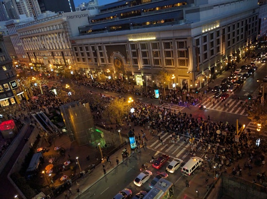 Thousands Rally In Mid-Market, Castro Against Trump's Election [Updating]