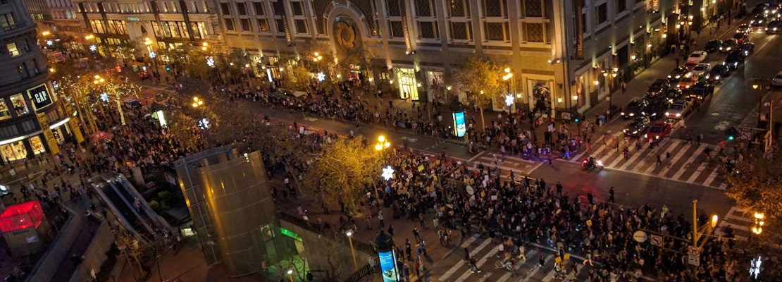Thousands Rally In Mid-Market, Castro Against Trump's Election [Updating]