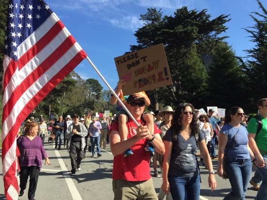 Scenes From San Francisco's Weekend Of Anti-Trump Protest