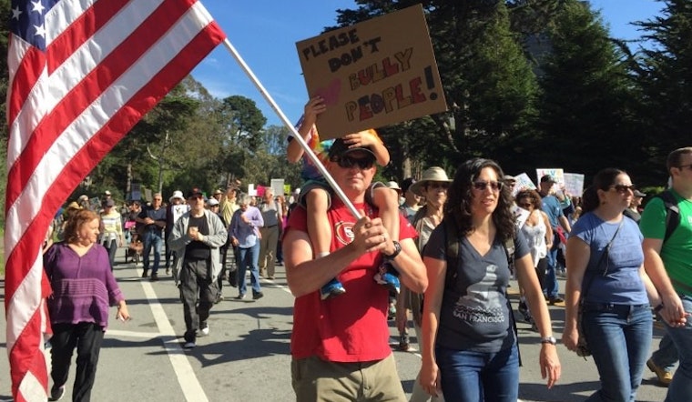 Scenes From San Francisco's Weekend Of Anti-Trump Protest