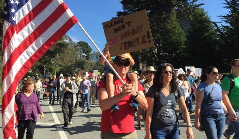 Scenes From San Francisco's Weekend Of Anti-Trump Protest