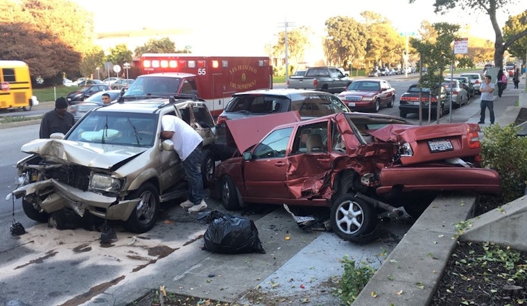Hit-And-Run Causes Nasty 4-Car Crash At Evans & Newhall
