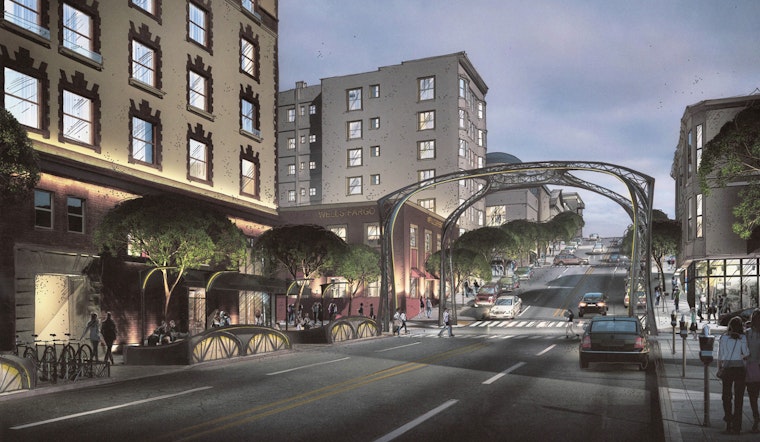 Expanded Parklet, Recreated Historic Arch Proposed For Fillmore & California