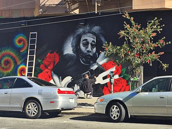 Street Artist Mel Waters Swings By The Haight To Give Jerry Garcia 'A Little Love'