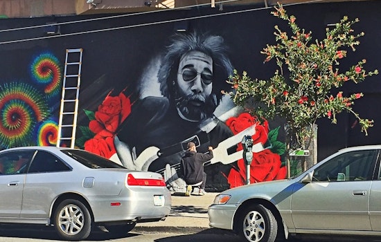 Street Artist Mel Waters Swings By The Haight To Give Jerry Garcia 'A Little Love'