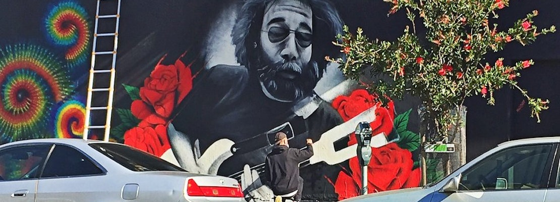 Street Artist Mel Waters Swings By The Haight To Give Jerry Garcia 'A Little Love'