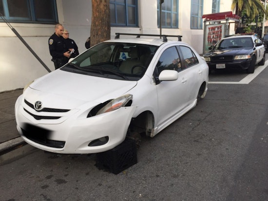 Spotted: 4 Wheels Stolen From Parked Car At 18th & Dolores