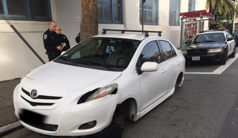 Spotted: 4 Wheels Stolen From Parked Car At 18th & Dolores