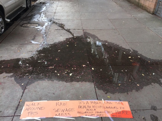 Despite 311 Calls, Cole Valley Sidewalk Sewer Leak Vexes Pedestrians [Updated]