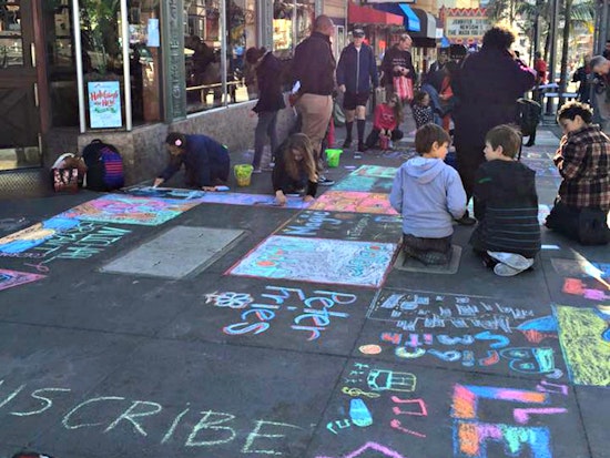 The Power Of Sidewalk Chalk: INSCRIBE Returns To Castro For World AIDS Day