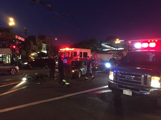 Motorcyclist Injured In Collision At Market & Noe