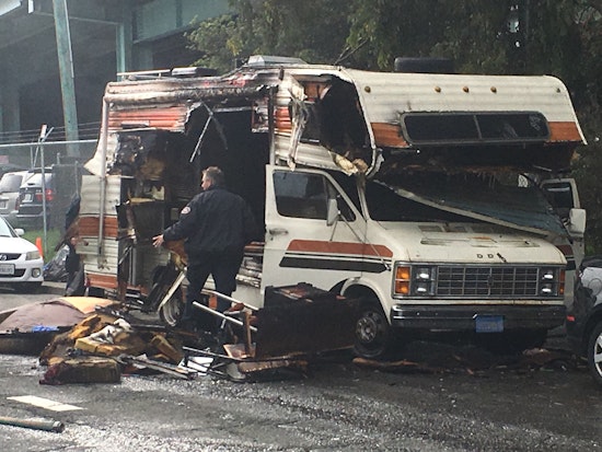 Dog Killed After RV Catches Fire At 16th & Vermont [Updated]