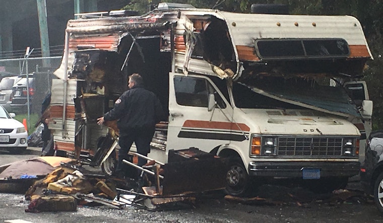 Dog Killed After RV Catches Fire At 16th & Vermont [Updated]