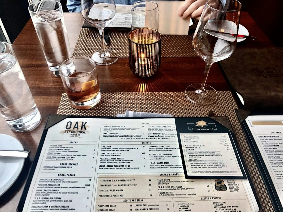 New steakhouse Oak Steakhouse Raleigh opens its doors