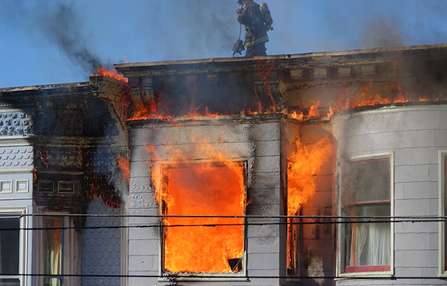 2-alarm fire near Panhandle displaces 14