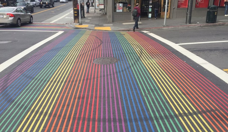 Castro's Rainbow Crosswalks Damaged Again, This Time By Dirt Bikers