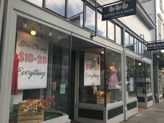 Haight Retailer 'Ducks In A Row' Set To Close For Good Late This Month