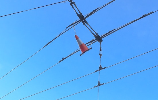 Why Did Muni Install A Traffic Cone In The Wires Above Castro & Market?