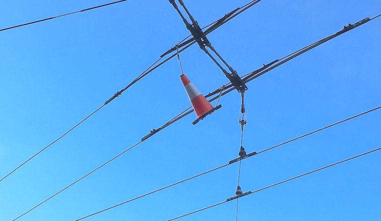 Why Did Muni Install A Traffic Cone In The Wires Above Castro & Market?