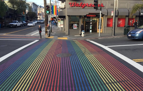 After Dirt Bike Damage, Castro's Rainbow Crosswalks To Be Cleaned Up