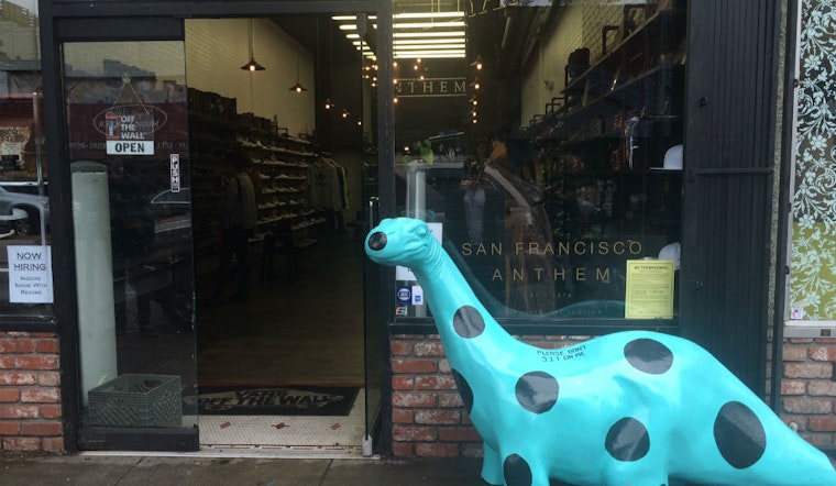 Hoodline Highlights: The Curious Case Of The Shoe Biz Dinosaur