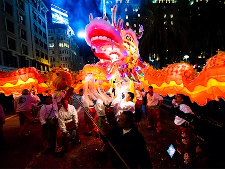 SF weekend: Chinese New Year Parade, charity plunge, Mardi Gras on Treasure Island