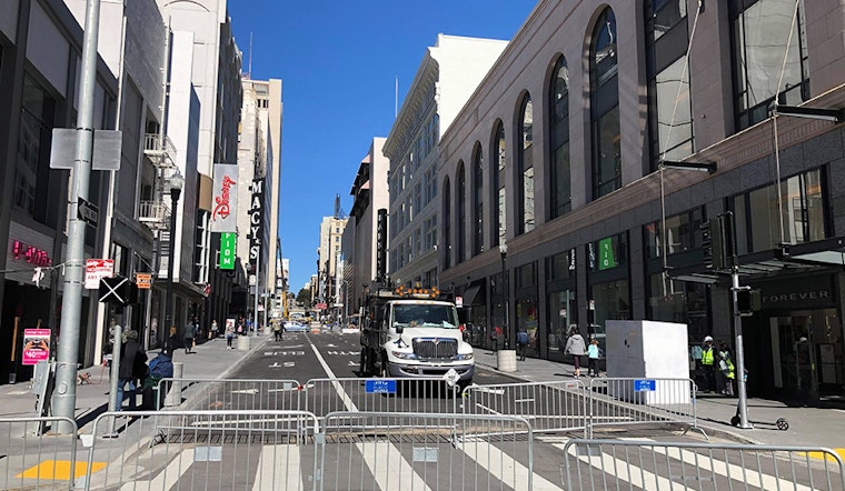 7-year closure of Stockton Street near Union Square to end tomorrow