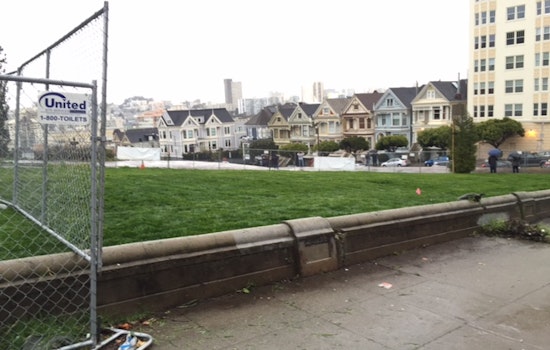 Lush Green Viewing Area Opens At Nearly Complete Alamo Square Park